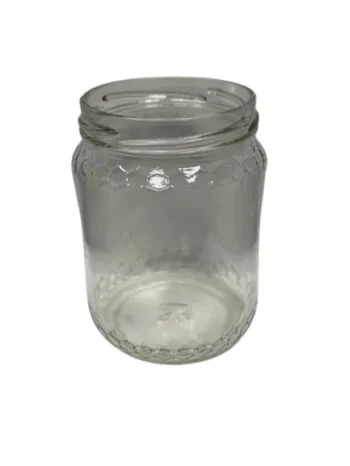 Vaso in vetro regina per miele 500 g -390 ml - TO 70 - solo vetro