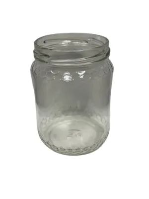 Queen glass jar for honey 500 g with twist-off Cap TO 70