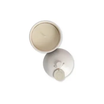 Candela incera di soia e vaso in ceramica Fior di cotone 300gr (Alcea)