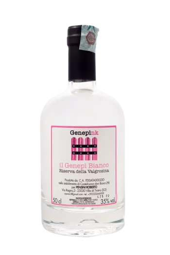 Genepi Bianco – Kräuterlikör aus Genepi-Kräuter-Infusion – 50 cl