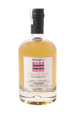 Genepi Verde, Kräuterlikör aus Genepi-Kräuter-Infusion – 50 cl