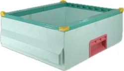 9-frame Jolly hive with movable bottom and super, in high density polystyrene