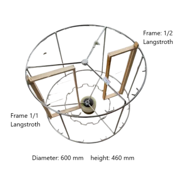 Edelstahlkorb für Radial-Honigschleuder Langstroth, 12 Rähmchen
