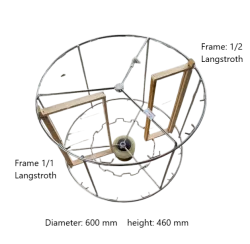 Edelstahlkorb für Radial-Honigschleuder Langstroth, 12 Rähmchen