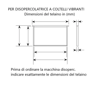Disopercolatrice a coltelli vibranti riscaldati