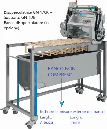 Vibrationsmesser-Entdeckelungsmaschine mit beheizten Messern, komplett mit Gestell