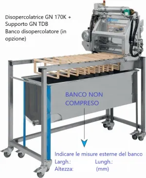 Vibrationsmesser-Entdeckelungsmaschine mit beheizten Messern, komplett mit Gestell