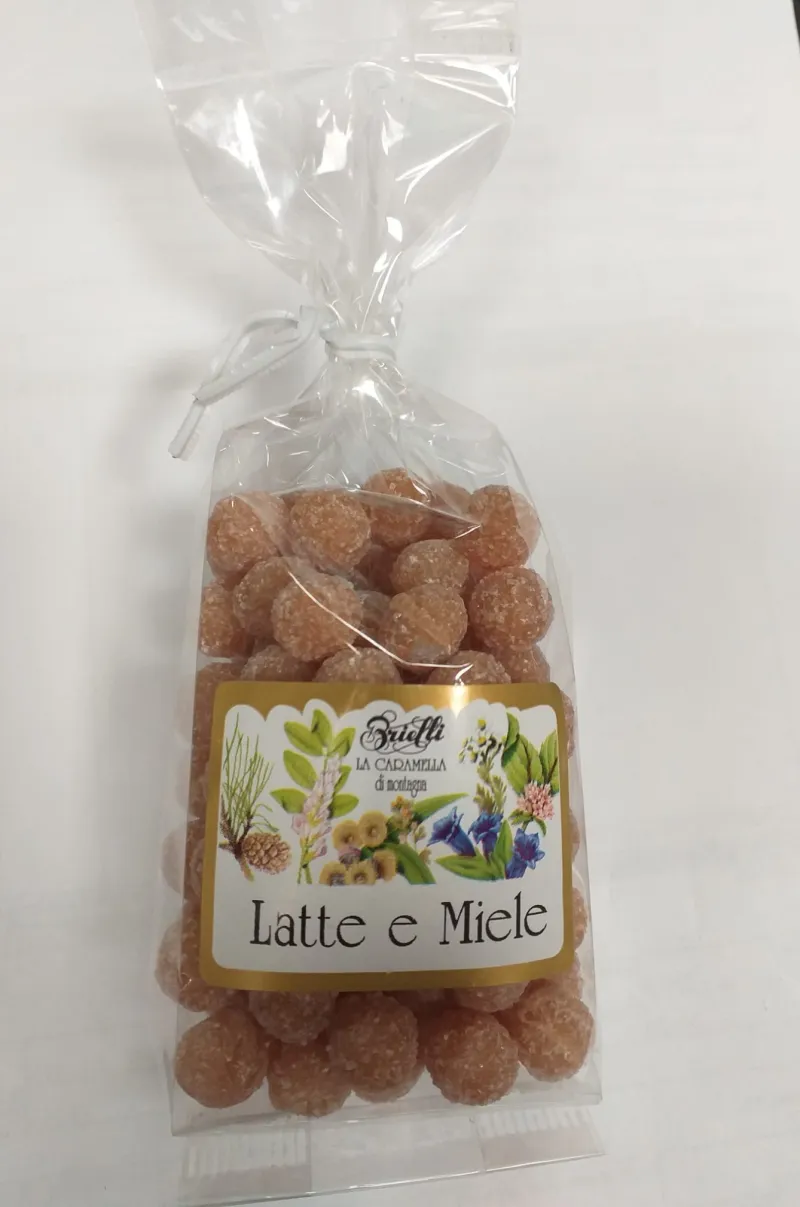 Caramelle latte e miele mignon
sacchetto da 125g