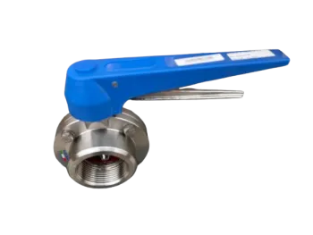 Rubinetto valvola a farfalla in acciaio inox F/F - ø 40mm