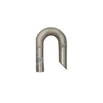 Narrow "u" terminal for honey pump connection pipe