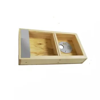 Coprifavo a nutritore per arnia d.b. 6 favi in legno paraffinato con 2 camere
