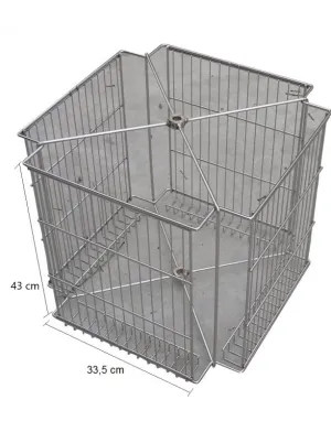 Panier d'extracteur tangentiel de miel Layens en acier inoxydable avec 4 cadres ou 4/8 cadres d.b.