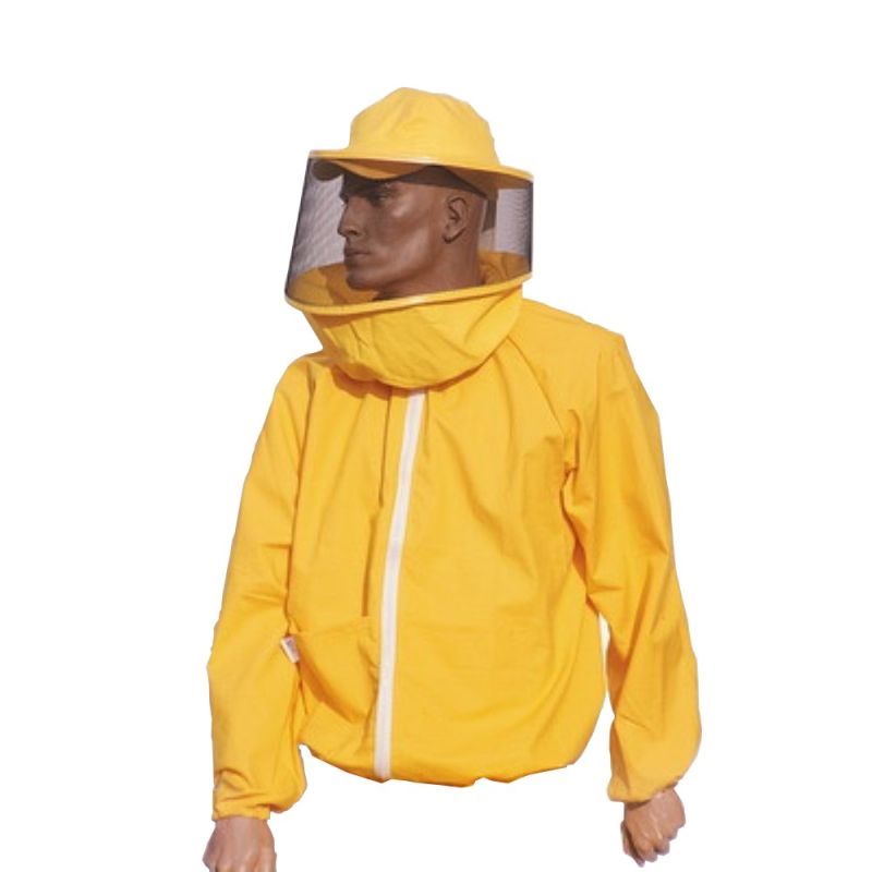 Blouson pour apicolture à col pro compléte de masque rond en acier galvanisé peint xl
