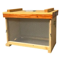D.b. Murs en nids d'abeilles en bois à 6 cadres en filet