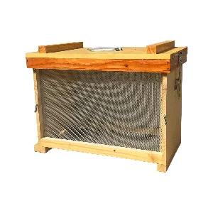 Arnietta portasciami d.b. da 6 favi in legno pareti in rete per aereazione