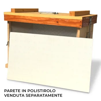 Arnietta portasciami d.b. da 6 favi in legno pareti in rete per aereazione