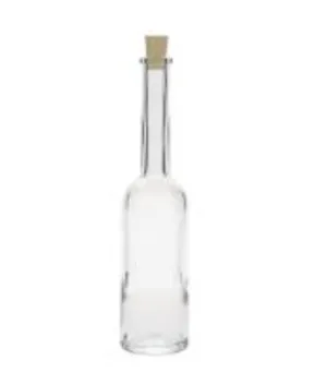 Long-necked white glass bottle 200 ml