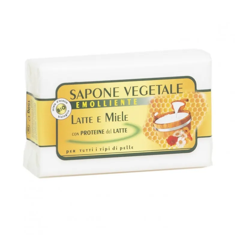 Savon végétal émollient au lait et au miel