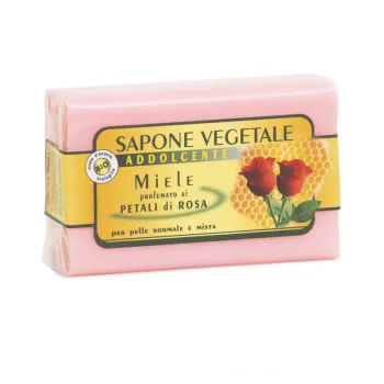 Saponetta vegetale addolcente ai petali di rosa