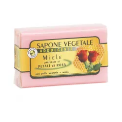 Saponetta vegetale addolcente ai petali di rosa