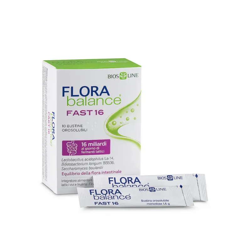 FloraBalance Fast 16 mil millones de fermentos lácticos para la flora intestinal