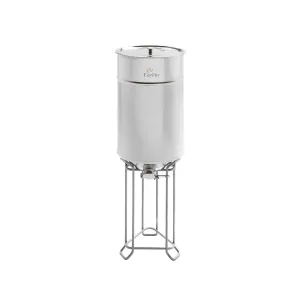 ZERO Edelstahl-Honigreifetank 50 kg mit Edelstahl-Hahn Lega