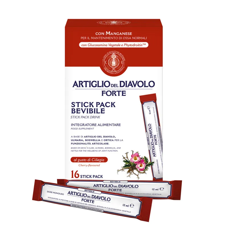 Paquete de barras fuertes Garra del Diablo - 16 paquetes de 12 ml