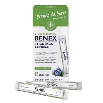 Paquete de sobres individuales de bebida Natural Benex - 15 sobres