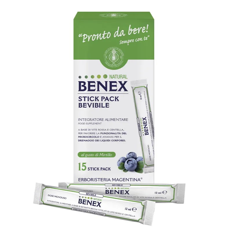 Stick Pack Bevibile Natural Benex - 15 stick