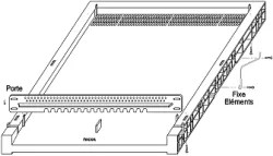 Ruche nicot d.b. cube de 10 cadres en plastique