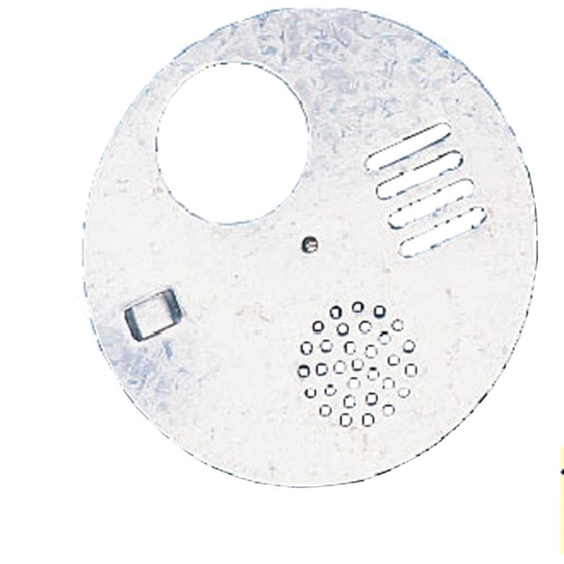 Drehverschluss aus verzinktem Blech mit 4 Positionen zum Verschließen des Fluglochs an Beuten