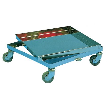 Trolley for supers d.b. from 12 honeycombs with stainless steel tray