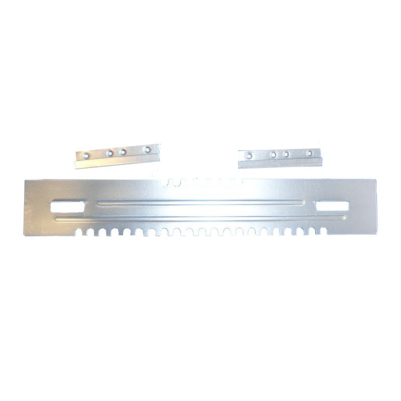 Edelstahl-Schiebeflugloch mit Zahnung für Sommer/Winter, 380 mm