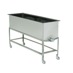 D.b stainless steel table for professional uncapping of 156x48x47 cm tank