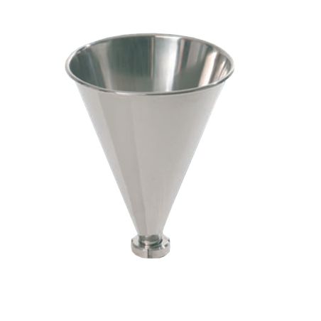 Stainless steel funnel for dosing machine for creams capacity 8 l