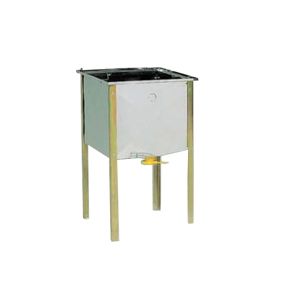 Edelstahl-Arbeitsbank für Langstroth mit Entdeckelungsgestell und Wanne, Maße: 56 × 51 × 40 cm