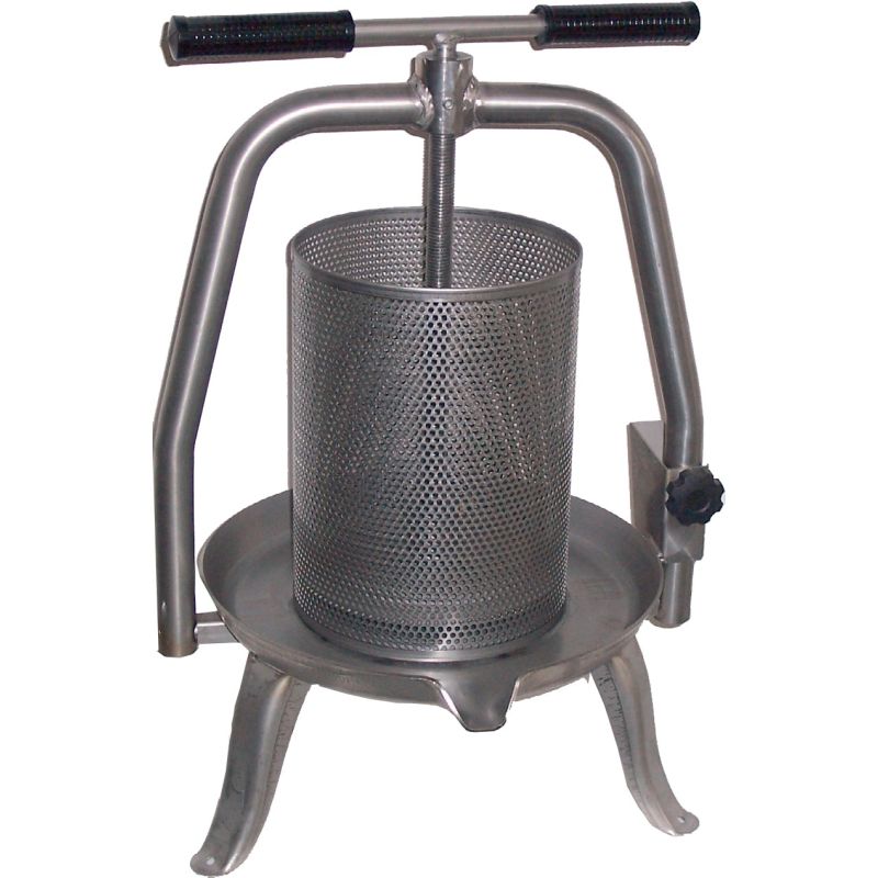 PRESS FOR OPERCOLI WAX AND FRUIT - diameter 20 cm - STAINLESS STEEL CAGE AND SUPPORT