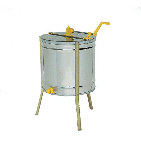 Dadant radial honey extractor, manual drive for 18 super frames, stainless basket