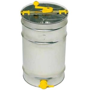 Tangential manual langstroth extractor for 3 honeycombs -table-top