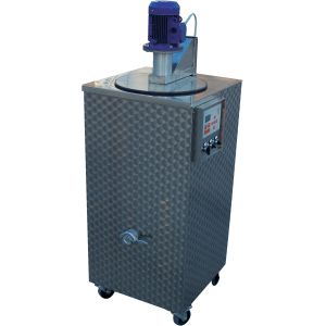 Hot mixer with turbo agitator