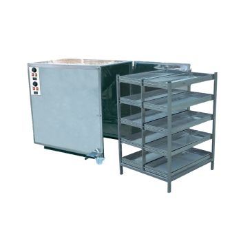 Chambre chaude pour deux fûts de miel de 300 kg