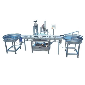 Línea de llenado de tarros de miel completa con carga y descarga