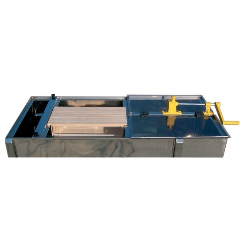 Manuelle oder motorgetriebene honigschleuder serie 2008 tangential d.b. für 6 honigräume oder 3 tiefe rahmen