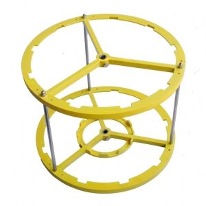 Honigschleuder (manuell oder motorisiert), Serie 2008, radial D.B., mit Nylonkorb für 9 Honigrähmchen.