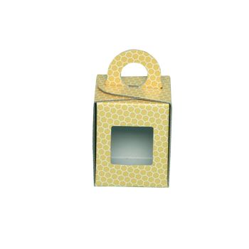 CARDBOARD BOX for 500 g honey jar (yellow)