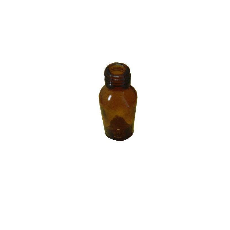 Flacon rond en verre jaune 50 ml