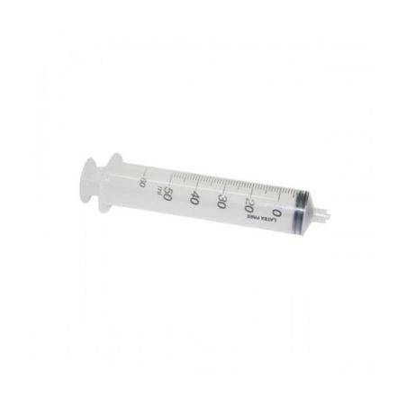 Graduated plastic syringe 50 ml