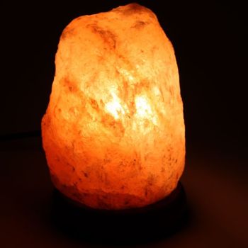 Lampe en cristal de sel brut de l'himalaya - poids 2,5/4 kg