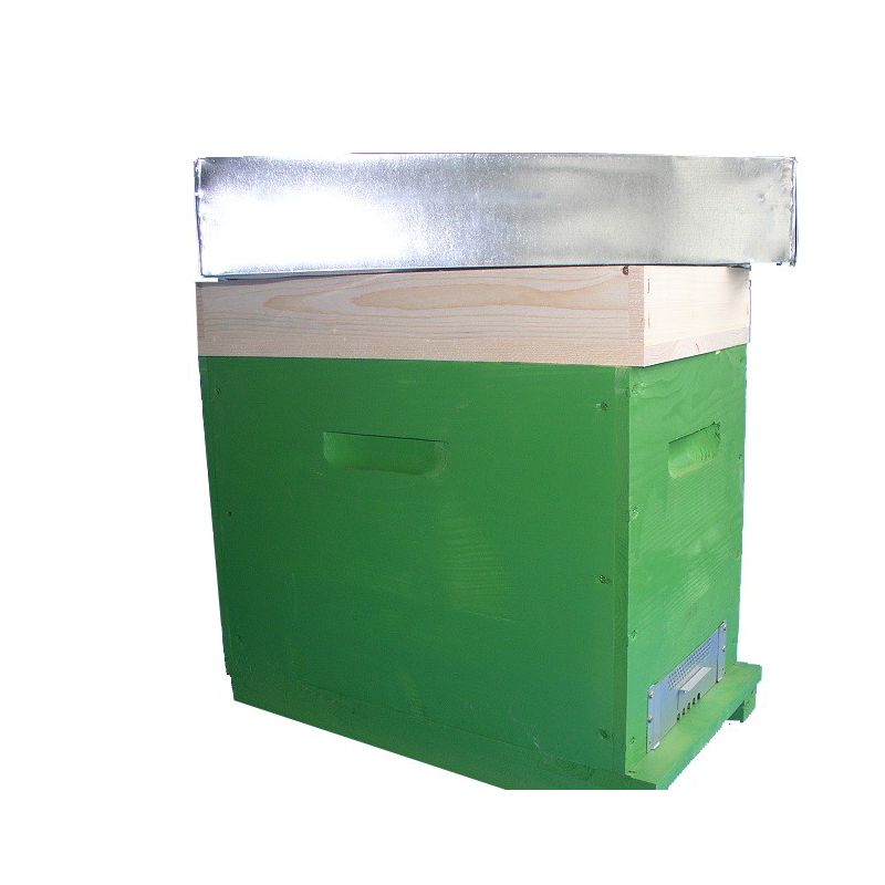 Dadant wooden cubic beehive for swarm 6 honeycomb with polystyrene side wall