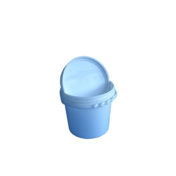 Round plastic tin kg 10 of honey